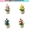 Lingcrafts co tulip flower pots.