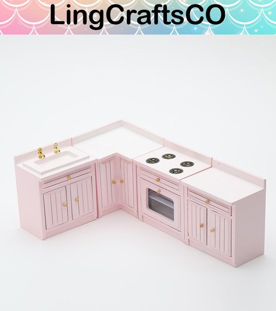 Miniature Kitchen Cabinets Set