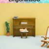 Dollhouse Wooden Upright Piano