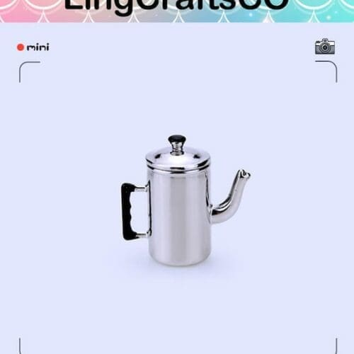 Miniature Simulation Silver Kettle