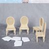 Unpainted Miniature Chairs