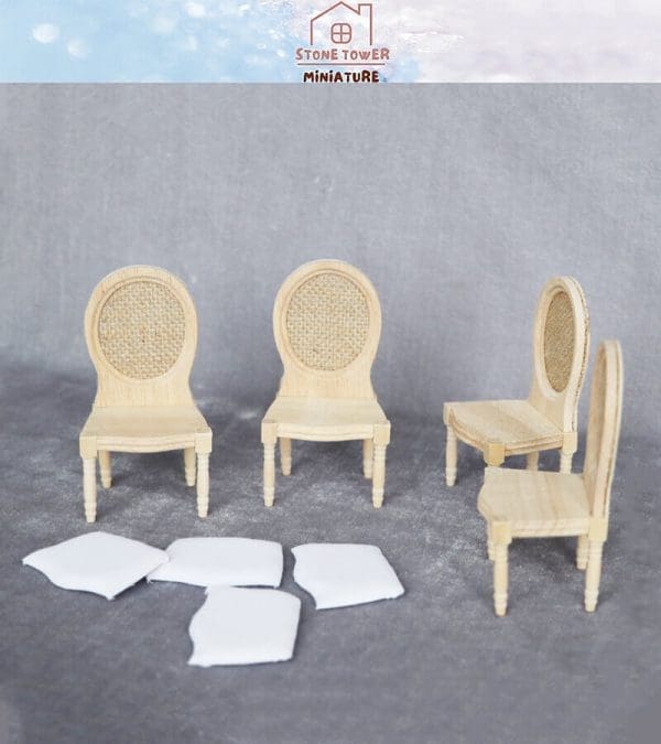 Miniature Unpainted Chairs