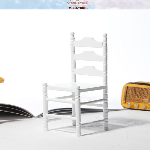 Miniature Wooden White Chairs