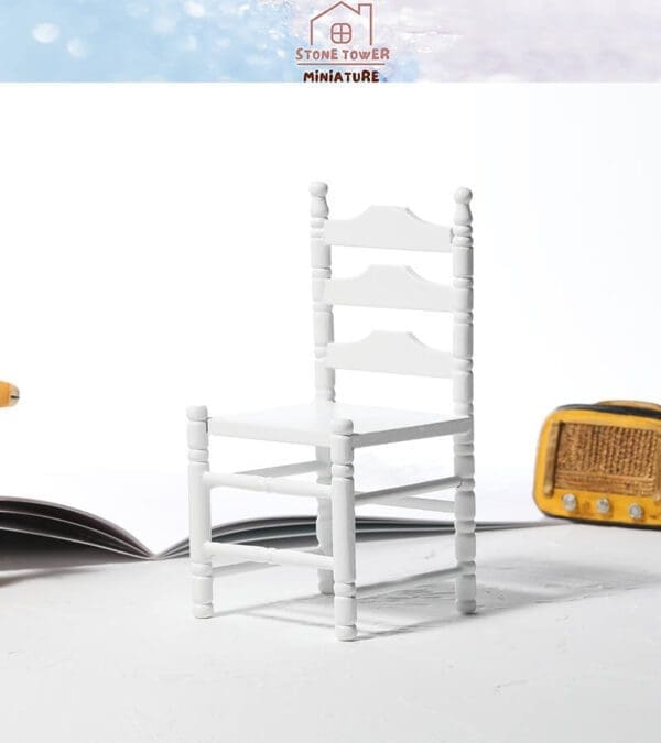 Miniature Wooden White Chairs