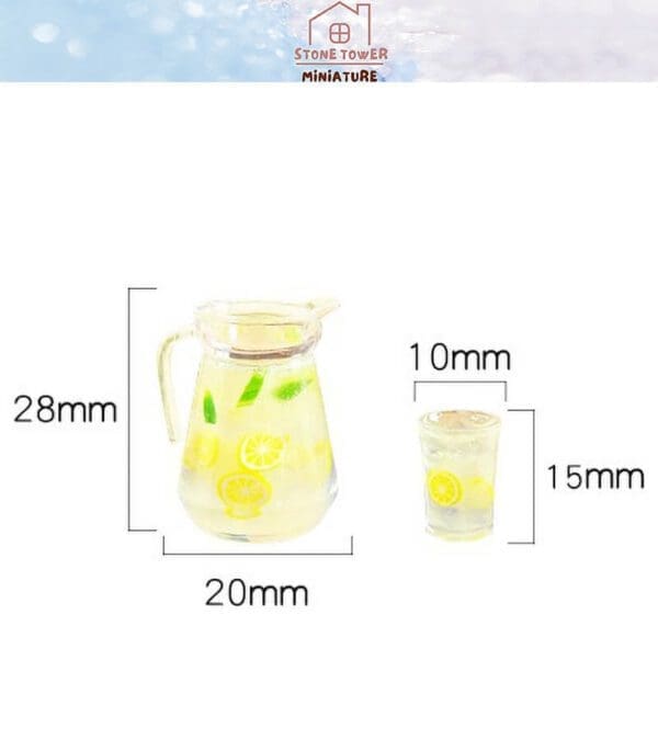 Miniature Lemonade Drink Food