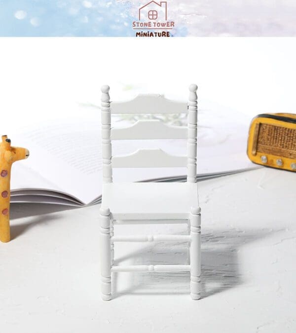 Miniature Wooden White Chairs