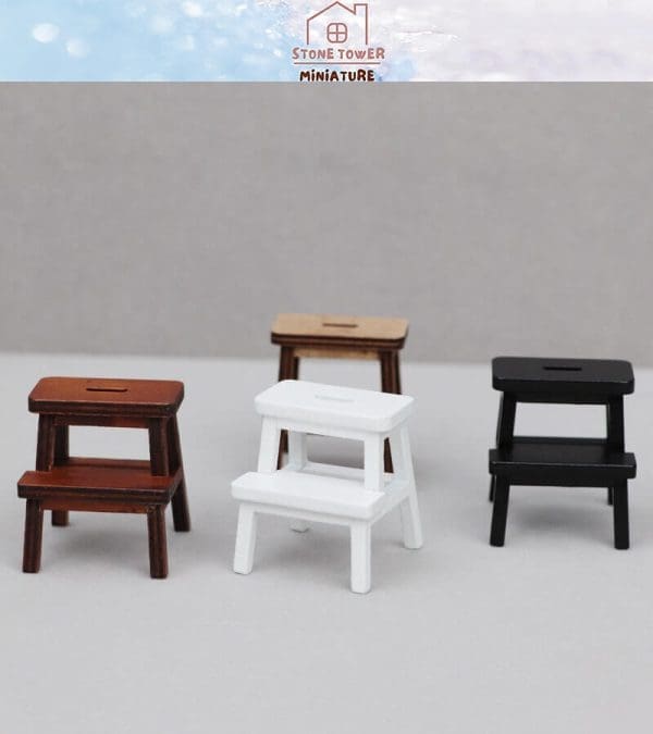 Miniature Step Stool Chairs