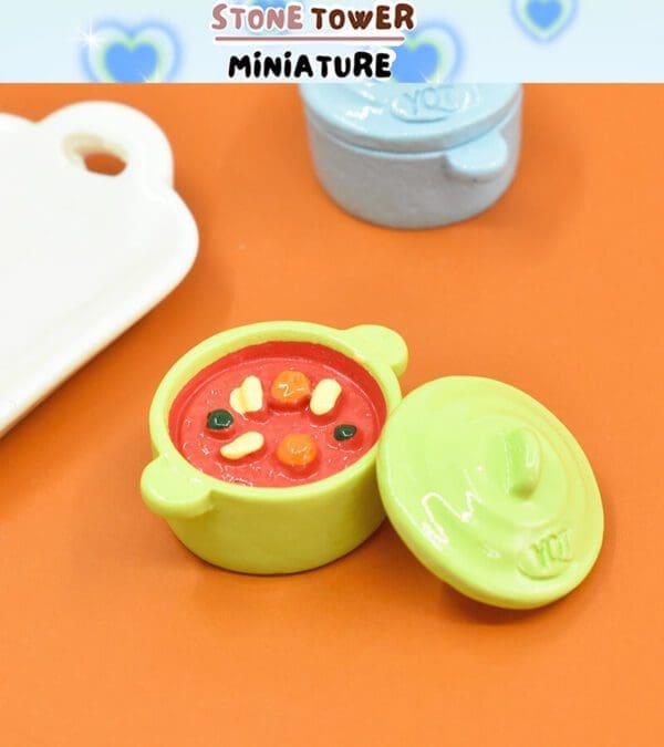 2PCS Miniature Hot Pot Food