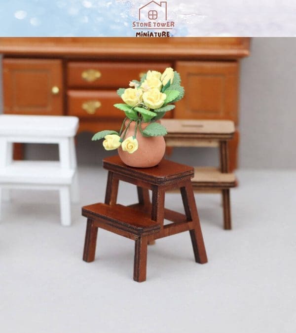 Miniature Step Stool Chairs