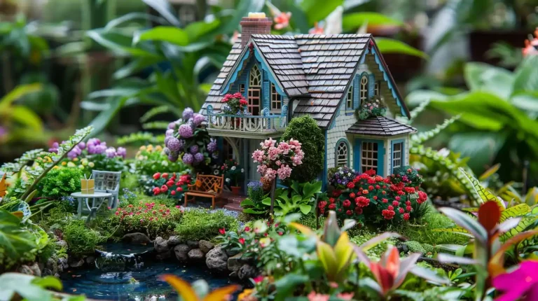 How to Design Miniature Landscape: Dollhouse Garden Ideas